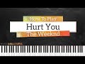 How To Play Hurt You By The Weeknd On Piano - Piano Tutorial (Free Tutorial)
