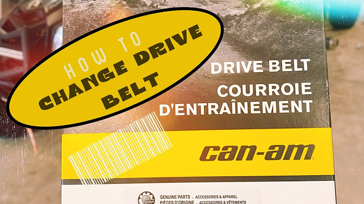 Can am commander belt replacement