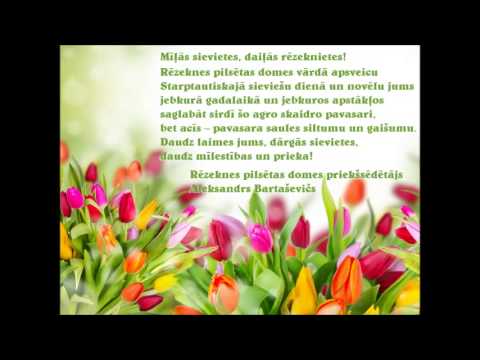 Apsveikums 8 Marta Youtube