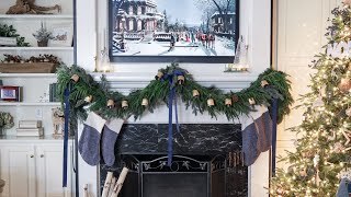 How to Hang a Christmas Garland on the Mantel