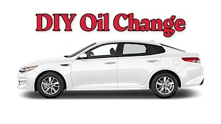 How to do an oil change in a 2016 2.4L Kia Optima #diy