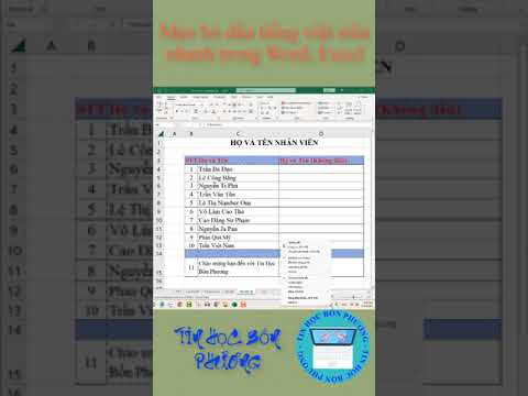 #2023 Mẹo bỏ dấu tiếng việt siêu nhanh trong Word, Excel #shorts