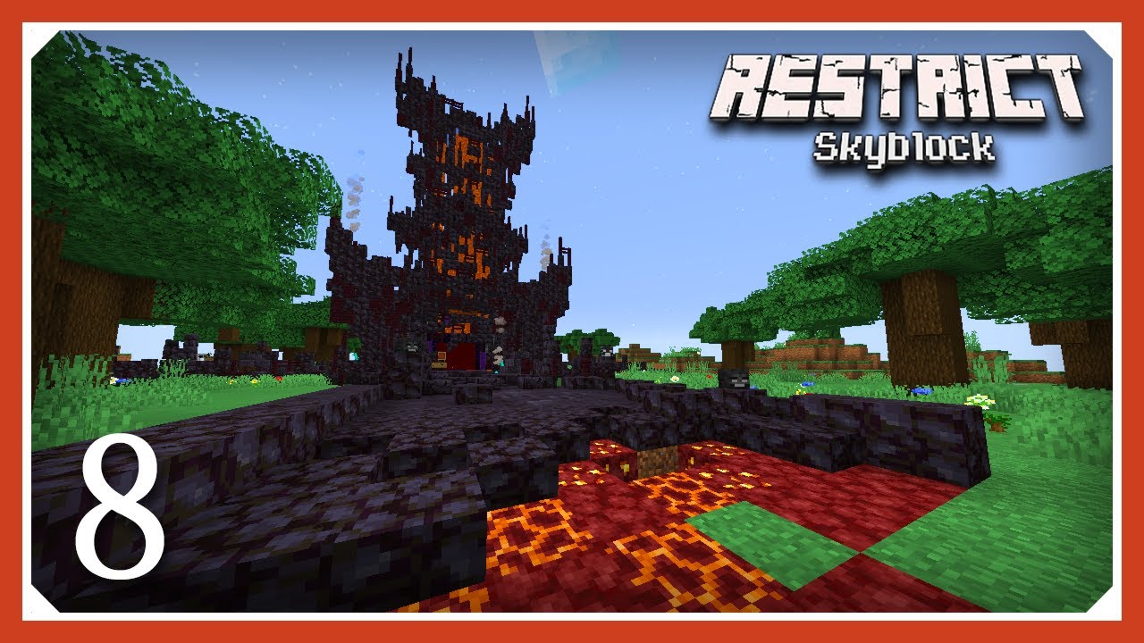 Restrict Skyblock Modpack | Nether & Bucket of Slime! | E08 | 1.16.5 Skyblock Quest Modpack