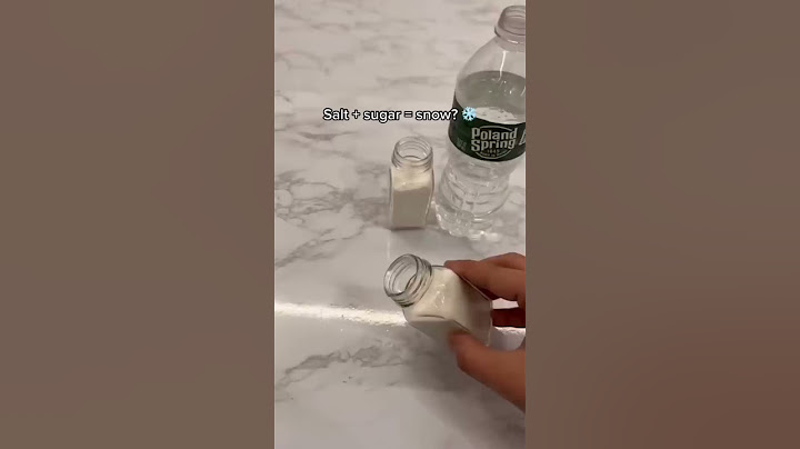 Salt + sugar = snow? ❄️ let’s see…