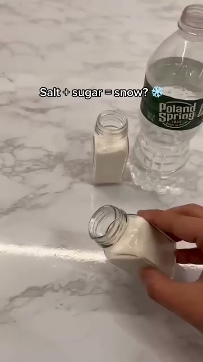Salt   sugar = snow? ❄️ let’s see…