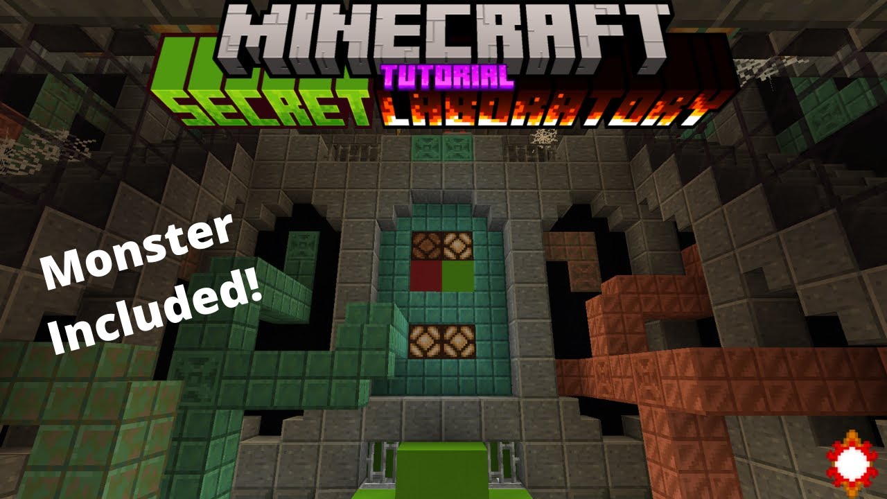Minecraft How to Build a Spooky Secret Lab -Halloween Tutorial- - YouTube