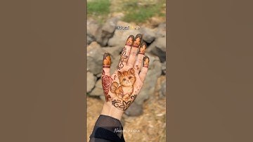 Trending cat henna tutorial ❤️✨henna class #mehandi #portraithennaclass #hennatattoodesign #mehndi