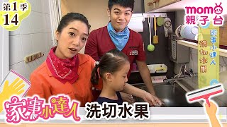 家事小達人 S1【洗切水果】第1季 第14集｜哥哥姐姐到你家，陪你做家事｜整理清潔DIY｜打掃髒污自己來｜還有家事小妙招要教給大家喔｜【親子台｜官方HD】momokids