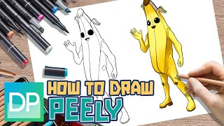 [DRAWPEDIA] HOW TO DRAW PEELY from FORTNITE - STEP BY STEP DRAWING TUTORIAL