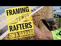 Framing gables and rafters building a garage  how to  my diy