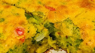Broccoli Cheese Cornbread Casserole 