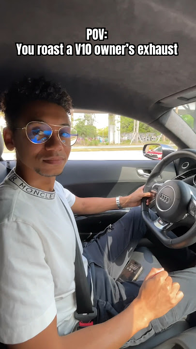 POV: You roast an Audi R8 V10 owner and regret it...