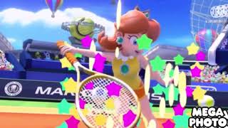 Mario Tennis Ultra Smash Daisy Mega Mushroom Animation In Slow Motion Cubed