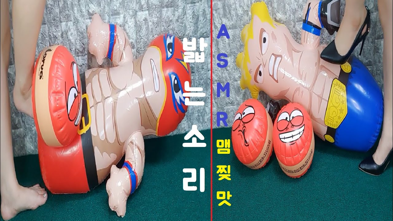 스트레스해소 ASMR 샌드백 부수는 쾌맛! Sandbag Crushing by high heels | 힐로밟는소리 | oddly satisfying video