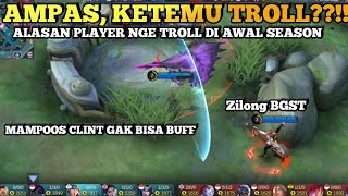 (APES KETEMU TROLL) || ALASAN PLAYER NGETROLL DI AWAL SEASON - MOBILE LEGENDS