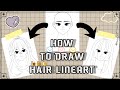 Just a tutorial on how to draw hair lineart