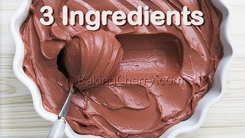 THE ULTIMATE CREAMY & SMOOTH CHOCOLATE FROSTING / FILLING - 3 Ingredient Easy Recipe - Baking Cherry