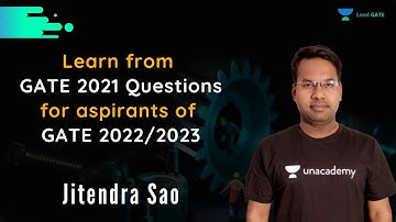 Learn from GATE 2021 Questions - For aspirants of GATE 2022/2023 | Jitendra Sao