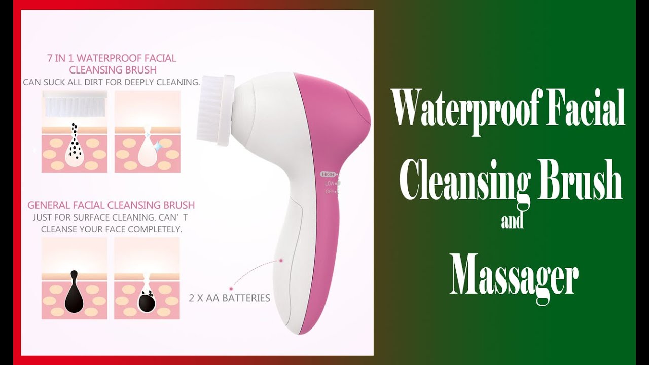 PIXNOR P2017 Waterproof Facial Cleansing Brush and Massager YouTube