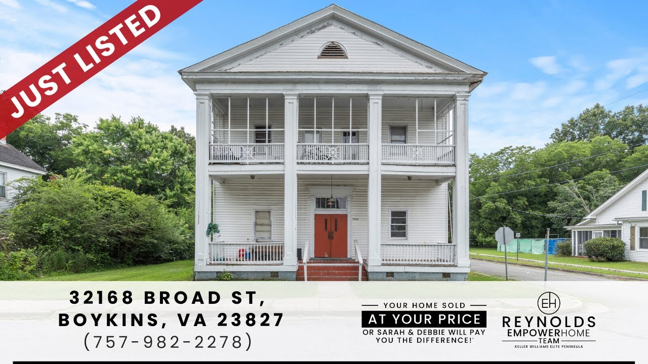 32168 Broad St, Boykins, VA 23827 YouTube