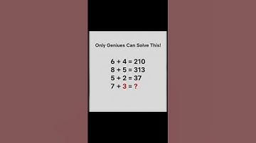 Only Geniuses Can Solve This Math Puzzle in 10 Seconds! #Shorts #PuzzleChallenge #ViralPuzzle #maths