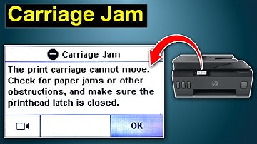 HP Smart Tank 530 Carriage Jam || Fix Paper Jam || Fix Carriage Jam || hp