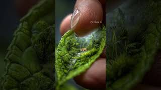 A Whole World in a Leaf 🌿✨ | Tiny Forest AI Art #pixelpainter #pixelmapper #pixelpusher