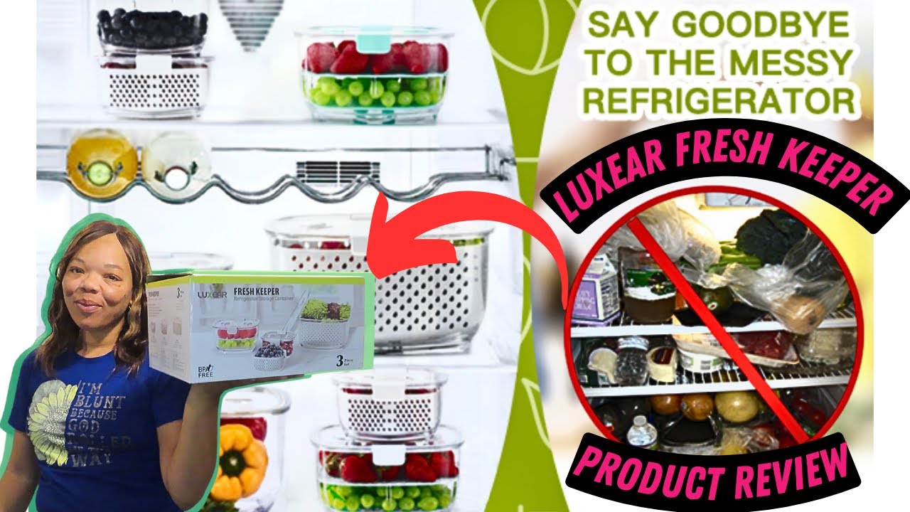 Luxear Fresh Keeper Refrigerator Storage Containers