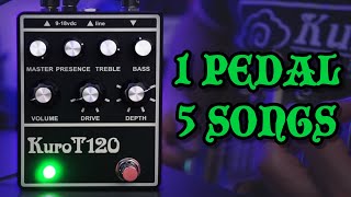 5 Different Sounds With Kuro T120 Pedal Platform Shootout