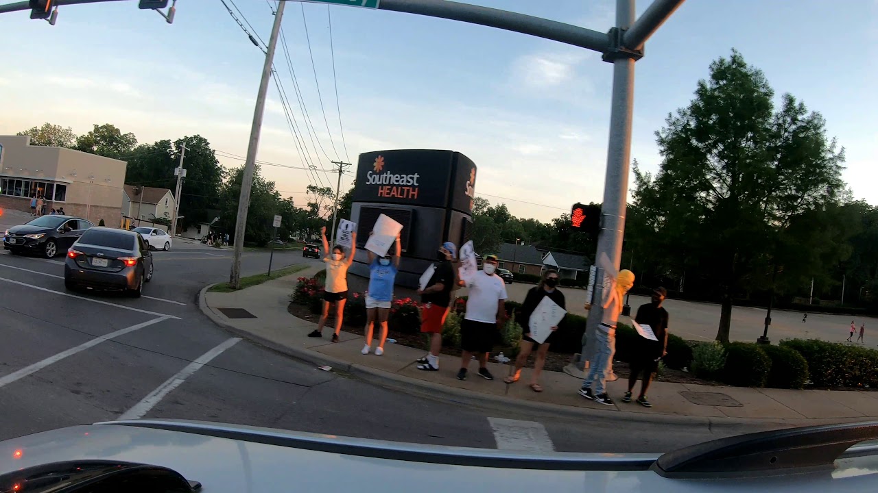 Protest Car Accident Cape Girardeau 5302020 YouTube