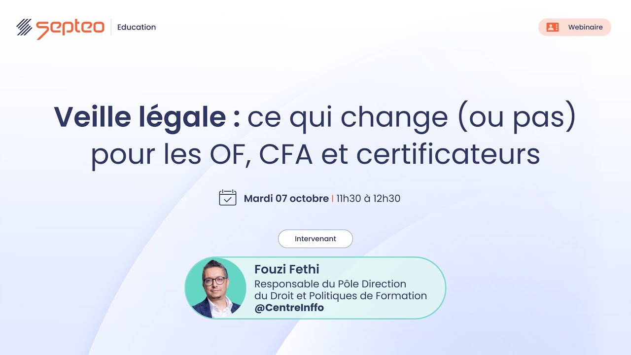 Veille juridique : ce qui change (ou pas) pour les OF, CFA et certificateurs