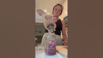 Fermented red onions! So easy and affordable! #fermentation #redonion #guthealth #easy #easyrecipe