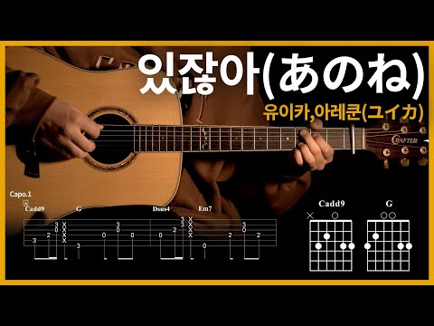 62.Anone - Yuika 【★★★★☆】 | Guitar tutorial | (TAB+Chords)