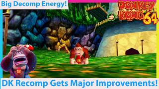 Donkey Kong 64 Recomp Gets HD Textures and Analog Camera! Coming Soon