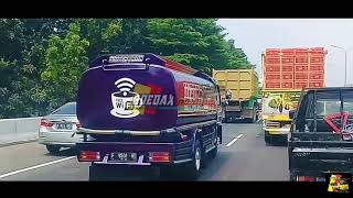 Pesona truk tangki air BOGOR_tolJAGORAWI #truk_tampan