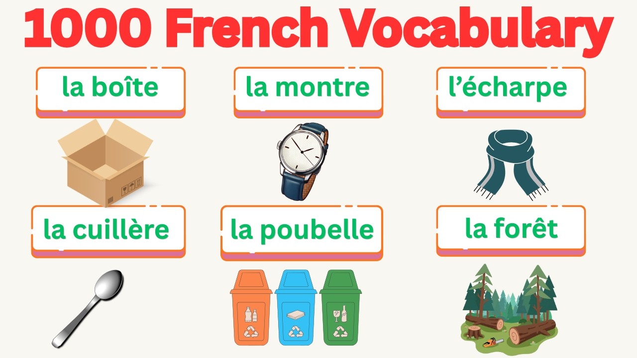 Speak French Fast:1000 Essential Words You Need | part 1 - YouTube
