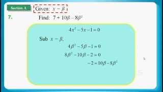 HKDSE 2015 Maths Core Paper 2 Q07: Quadratic equation 二次方程