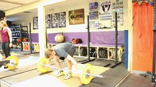 Snatch Pull to Knee