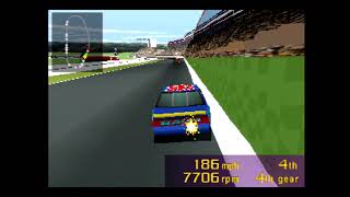 NASCAR Racing (PlayStation, 1996) Charlotte Motor Speedway