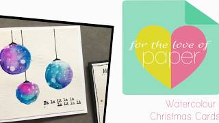 Watercolour Process video ~ Christmas Cards