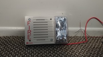 Simplex 4903 9222 horn strobe fire alarm test.