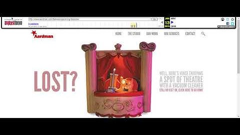 Aardman Animations / Adobe Flash Site / 2011