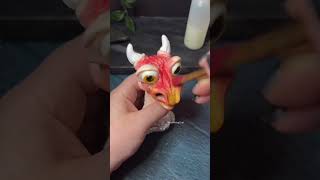 Making a goofy dragon’s head- OOAK handmade fantasy creature- Polymer Clay Fimo Professional #fimo