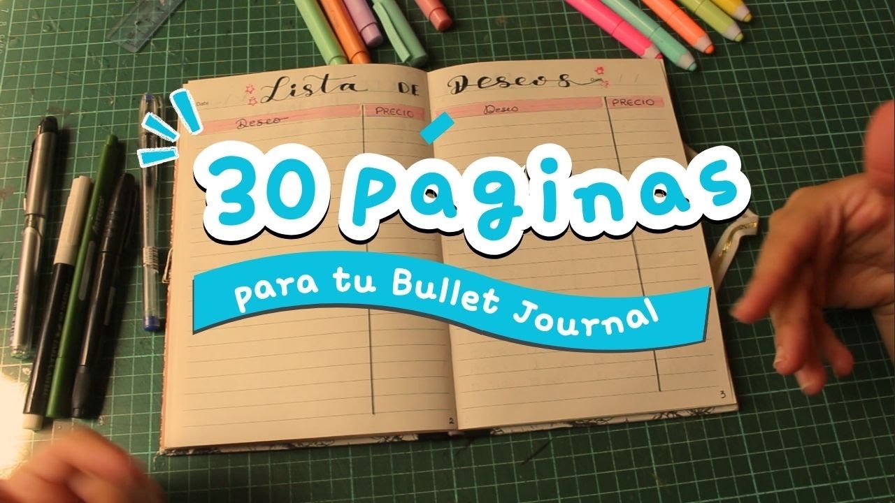 Más de 30 Ideas de Páginas para tu Bullet Journal
