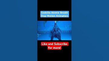 Godzilla Atomic Breath Stop Motion! #godzilla #stopmotion