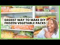 HOW TO MAKE FROZEN VEGETABLES AT HOME | EASY FROZEN VEGETABLES MEAL PREP | FRUGAL LIVING UK