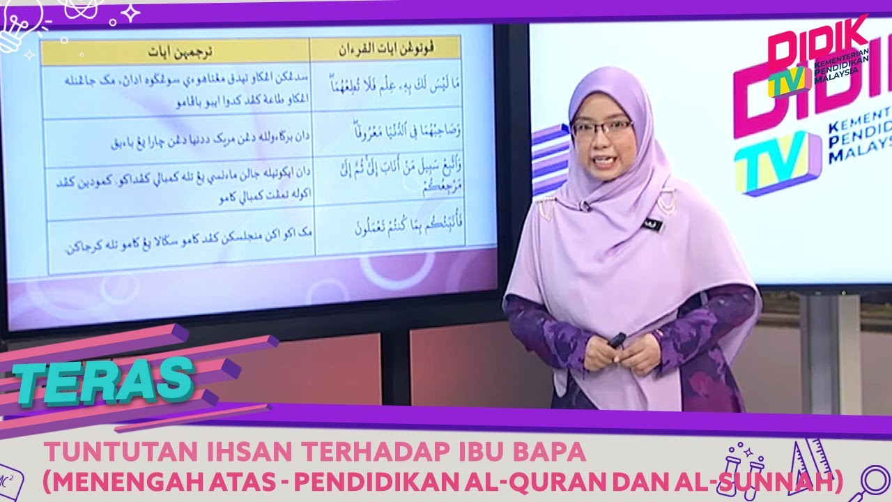 Teras (2021) | Menengah Atas: Pendidikan Al-Quran dan Al-Sunnah - Tuntutan Ihsan Terhadap Ibu Bapa