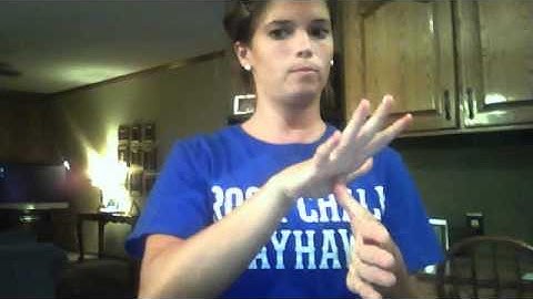 ASL 1- expressive exam. Katie O