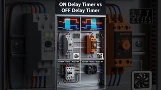 Difference between on delay timer and off delay timer... #timer