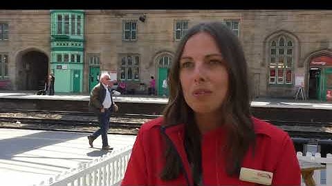 Celebrating the Rail Network as part of Railway Day at Carlisle Station.